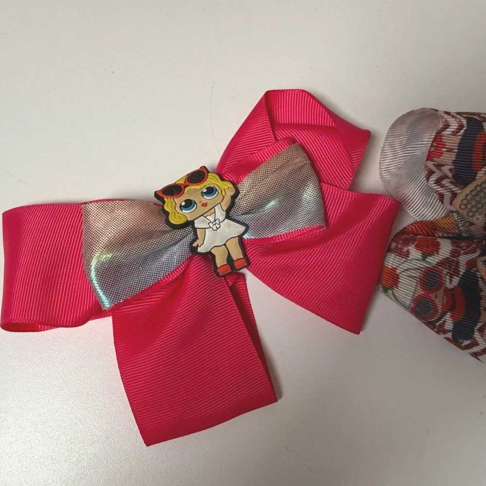LOL Surprise Doll Hair Bows Set‎ Fuchsia Glitter Sparkle Girls Accessories